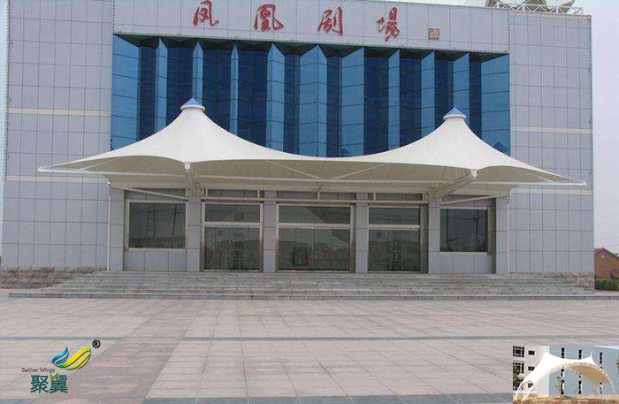 重慶屋頂社區(qū)活動(dòng)張拉舞臺膜結(jié)構(gòu)效果圖