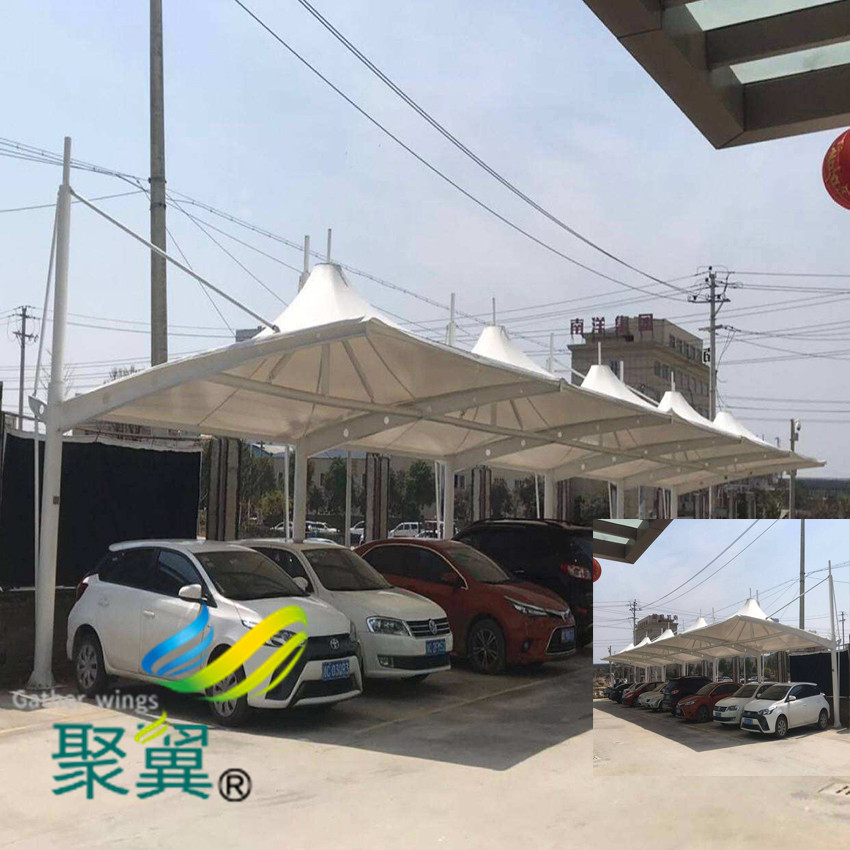汽車棚在修建注意事項|膜結構汽車停車棚安全穩(wěn)固