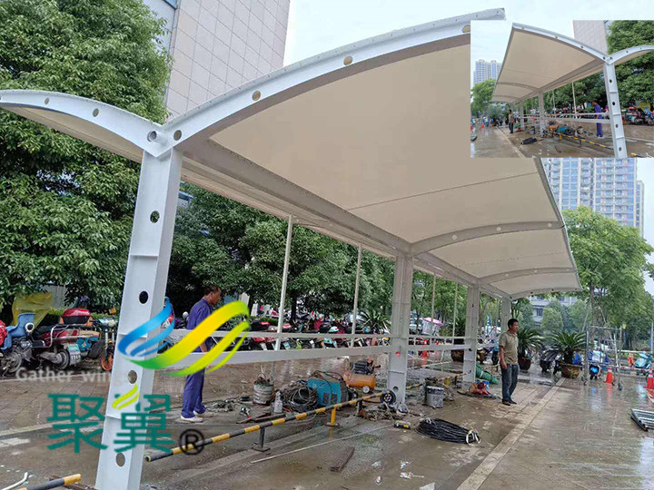  膜結(jié)構(gòu)工程搭建膜結(jié)構(gòu)車(chē)棚汽車(chē)停車(chē)棚售后無(wú)憂(yōu)